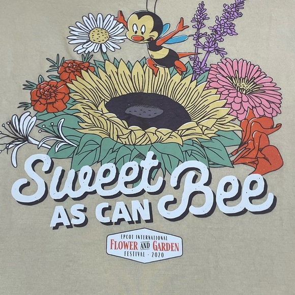 Disney Epcot Flower & Garden 2020 Shirt‎ Top Large Yellow Spike the Bee WDW - Picture 5 of 7